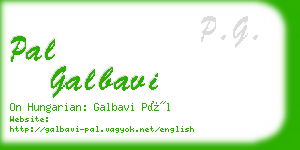 pal galbavi business card